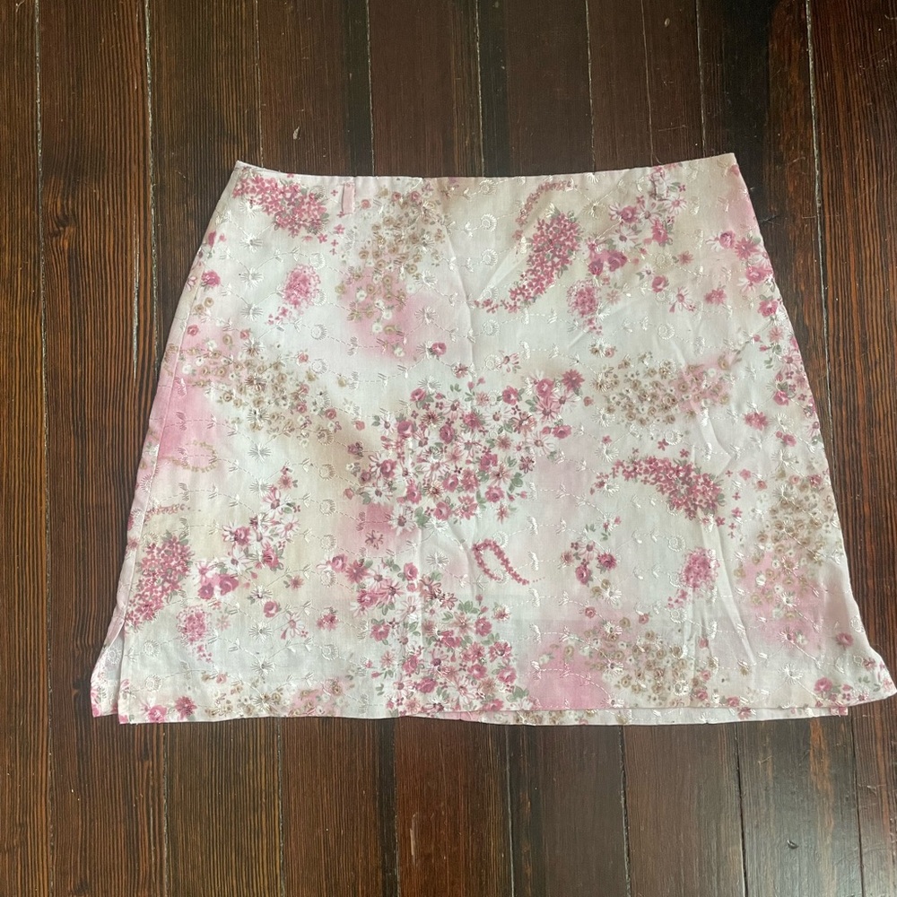 Floral Pink Skirt